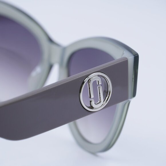 Marc Jacobs MARC 697/S 06CR 9O Sunglasses Sage Cat Eye Frame, Dark Grey Lenses - Picture 4 of 9